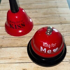 Couples Fun Red Ring Bells Set